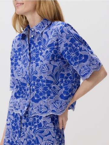 Reserved - Бавовняна сорочка з вишивкою - різнобарвний - RW311-MLC