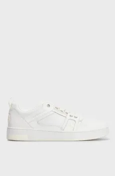 Мужские белые кожаные сникерcы BASKET CUPSOLE R LTH-TPU INSERT Белый 44 Calvin Klein YM0YM00575
