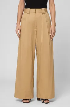 Женские бежевые брюки Бежевый L PRPY PWCPANN0057