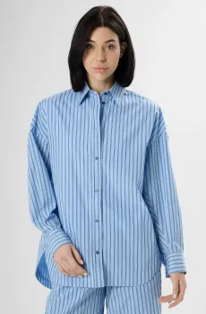 Женская голубая рубашка в полоску Голубой 36 BOSS 50559241;978