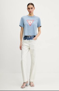 Хлопковая футболка Guess Jeans