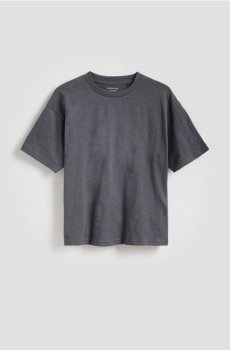 Reserved - Бавовняна футболка з принтом - темно-сірий - 910IX-90X