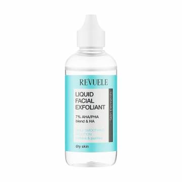 Жидкий эксфолиант для лица Revuele Liquid Facial Exfoliant 7% AHA/PHA Blend & HA, для сухой кожи, 125 мл Жидкий эксфолиант для лица Revuele Liquid Facial Exfoliant 7% AHA/PHA Blend & HA, для сухой кожи, 125 мл