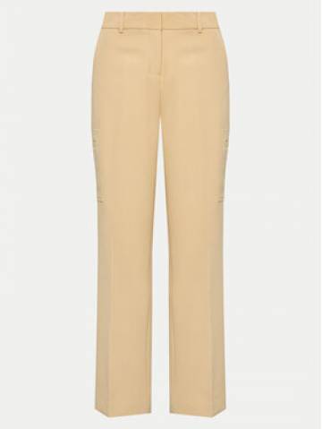 DKNY Штани з тканини UB4PX263 Бежевий Regular Fit DKNY Штани з тканини UB4PX263 Бежевий Regular Fit