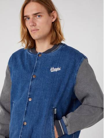 Wrangler Куртка бомбер Baseball W48272Z90 112331618 Голубий Regular Fit Wrangler Куртка бомбер Baseball W48272Z90 112331618 Голубий Regular Fit