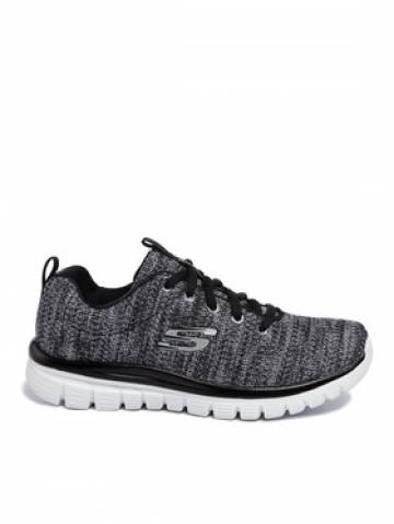 Skechers Снікерcи Twisted Fortune 12614/BKW Сірий Skechers Снікерcи Twisted Fortune 12614/BKW Сірий