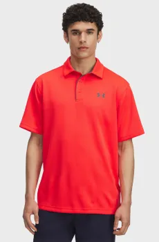 Мужское коралловое поло Tech Polo Коралловый XL Under Armour 1290140-714
