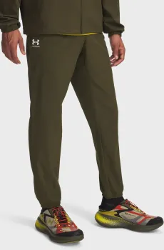 Мужские темно-зеленые спортивные брюки UA Vibe Woven Jogger Зеленый XXL Under Armour 1386557-308