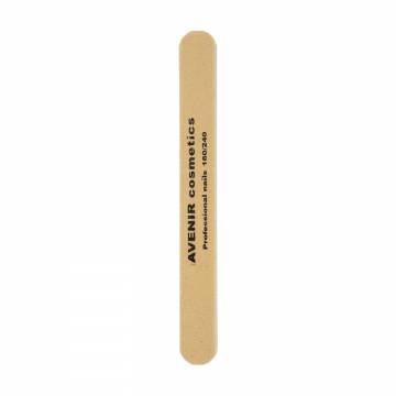 Пилочка для ногтей профессиональная Avenir Cosmetics 180/240 грит на деревянной основе Пилочка для ногтей профессиональная Avenir Cosmetics 180/240 грит на деревянной основе