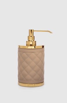 Коричневый кожаный дозатор для мыла Alghero Diamonds