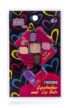 Набор детской декоративной косметики Honey Bunny Miss Tweens от 8 лет (тени для век, 7.12 г + бальзамы для губ, 4.6 г)