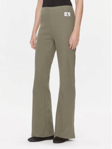 Calvin Klein Jeans Штани з тканини J20J222598 Зелений Straight Fit Calvin Klein Jeans Штани з тканини J20J222598 Зелений Straight Fit