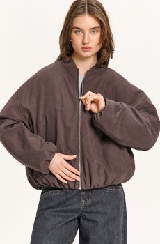 Cropp - Куртка бомбер - сіро-фіолетовий