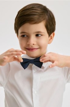 Reserved - Елегантна сорочка з краваткою-метеликом - білий - 970CI-00X