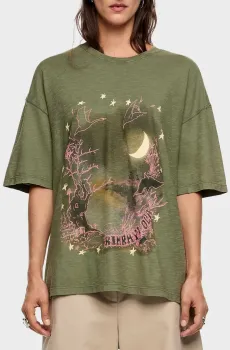 Женская зеленая футболка Зеленый S Bimba Y Lola 252BR7443.10530