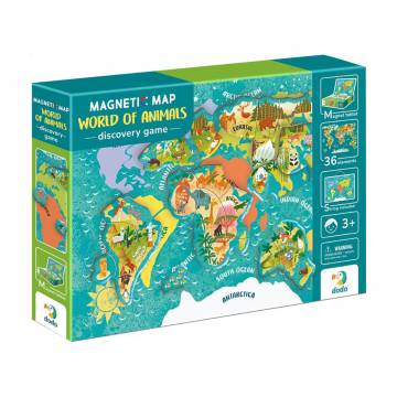 Магнитная игра DoDo Карта Мира: Животные, 21.5*4.5*30.5 см, от 3 лет, 36 магнитов (200267) Магнитная игра DoDo Карта Мира: Животные, 21.5*4.5*30.5 см, от 3 лет, 36 магнитов (200267)