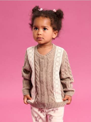 Светр з додаванням вовни - пильно-коричневий