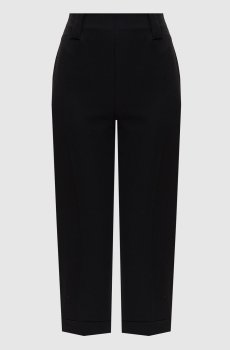 Черные капри из шерсти