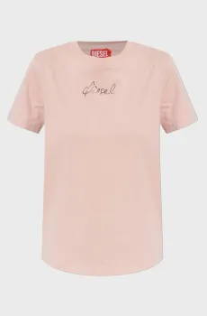 Женская розовая футболка MAGLIETTA Розовый M Diesel A22503 0JMBD