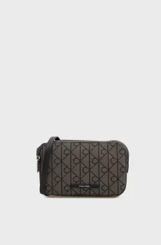 Женская серая сумка JACQUARD CAMERA Серый ONESIZE Calvin Klein LV04F3533G