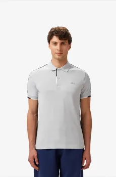 Мужское серое поло Серый M Lacoste PH0501ACZ