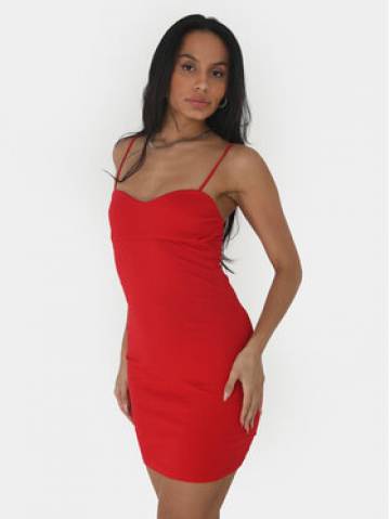 Brave Soul Літня сукня LDRJ-248LANA Червоний Straight Fit Brave Soul Літня сукня LDRJ-248LANA Червоний Straight Fit
