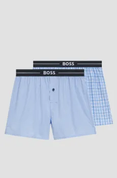 Мужские голубые шорты (2 шт) Голубой M BOSS 50480056;471