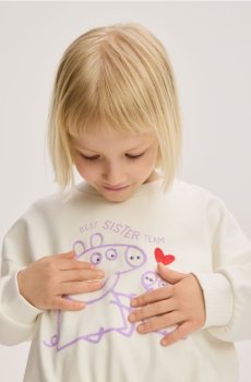 Reserved - Блузка Peppa Pig - кремовий - 905HT-01X