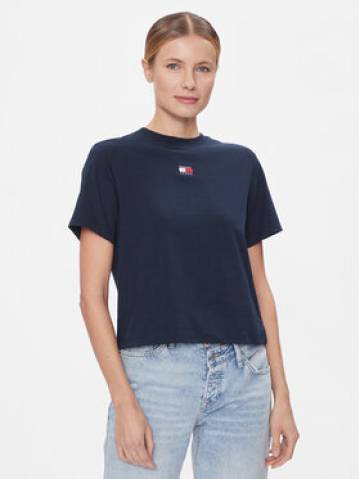 Tommy Jeans Футболка Badge DW0DW17391 Cиній Boxy Fit Tommy Jeans Футболка Badge DW0DW17391 Cиній Boxy Fit