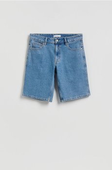 Reserved - Джинсові шорти прямого крою - синій - YV424-50J