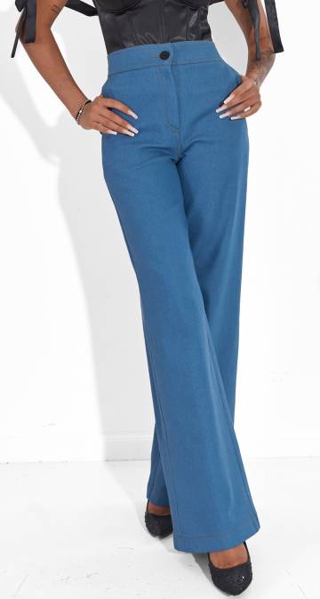 Брюки Lemanta Широкі джинсові штани 42 (70882)