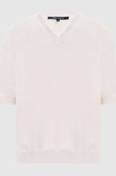 Футболка MEMO цвета айвори из шерсти