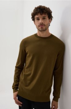 Reserved - Джемпер з високим вмістом віскози - оливковий - 040FR-91X
