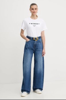 Хлопковая футболка Twinset