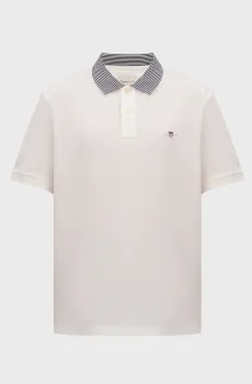 Мужское белое поло TIPPING DETAIL Белый XL Gant 2022152