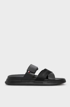 Мужские черные слайдеры D DENSITY HILFIGER MIX SANDAL Черный 41 Tommy Hilfiger FM0FM05004