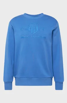Мужской синий свитшот REG TONAL SHIELD C-NECK Синий L Gant 2036017