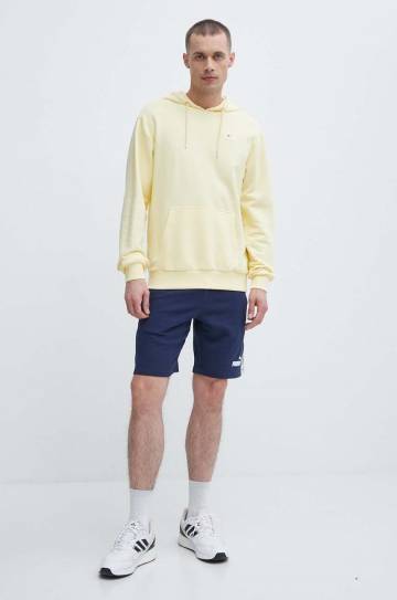 Кофта Fila мужская цвет жёлтый с капюшоном однотонная Кофта Fila мужская цвет жёлтый с капюшоном однотонная