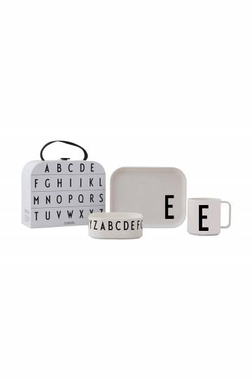 Детский набор для завтрака Design Letters Classics in a suitcase E (4 pack) Детский набор для завтрака Design Letters Classics in a suitcase E (4 pack)