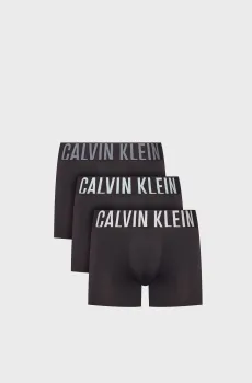 Мужские черные боксеры (3 шт) BOXER BRIEF Черный XL Calvin Klein 000NB3609A