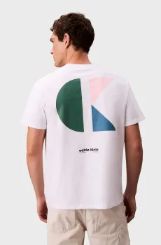 Мужская белая футболка SS 20S CK BAUHAUS Белый XL Calvin Klein Jeans LV04RC827G