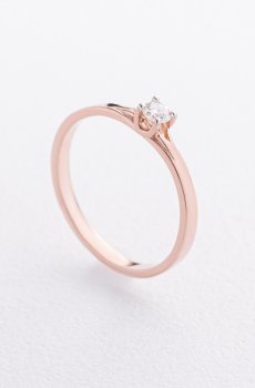 Помолвочное золотое кольцо с бриллиантом 101-10014(3.0)ч