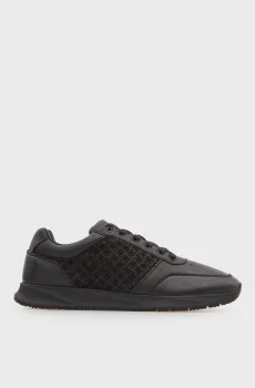 Мужские черные кожаные кроссовки MIX RUNNER Черный 41 Tommy Hilfiger FM0FM06015