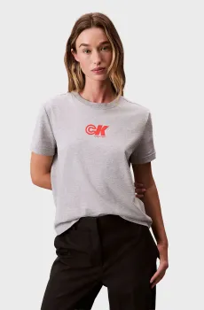 Женская серая футболка Серый M Calvin Klein Jeans LV047C839G
