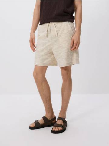 Reserved - Структуровані шорти звичайні - бежевий - 3863C-08M