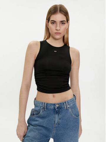Tommy Jeans Топ DW0DW17893 Чорний Slim Fit Tommy Jeans Топ DW0DW17893 Чорний Slim Fit