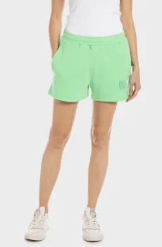 Женские салатовые шорты Салатовый S Replay W8047B.000.23650P