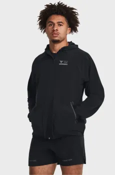 Мужская черная ветровка Pjt Rock Unstoppable Jkt Черный S Under Armour 1380538-001