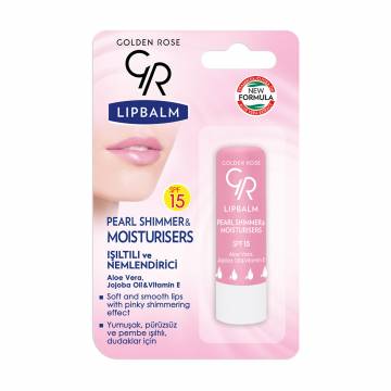 Бальзам для губ Golden Rose Lip Balm Pearl & Shimmer SPF15 Жемчужный блеск, 4.6 г Бальзам для губ Golden Rose Lip Balm Pearl & Shimmer SPF15 Жемчужный блеск, 4.6 г