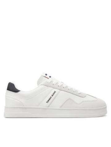 Tommy Jeans Снікерcи Tjm Leather Retro Cupsole EM0EM01414 Écru Tommy Jeans Снікерcи Tjm Leather Retro Cupsole EM0EM01414 Écru